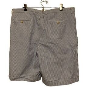 Cutter & Buck Size 38 Blue & White Striped Seersucker Shorts
